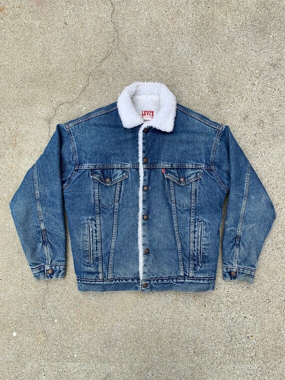 Vintage Levi's sherpa denim jacket