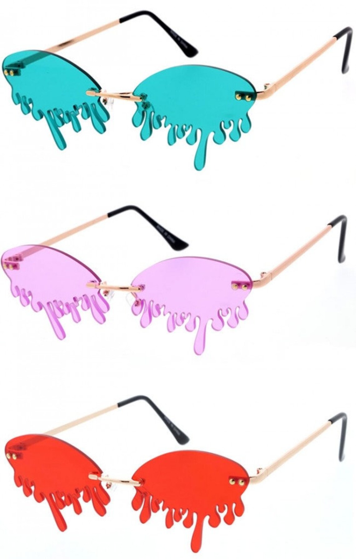 Face melt sunglasses Etsy