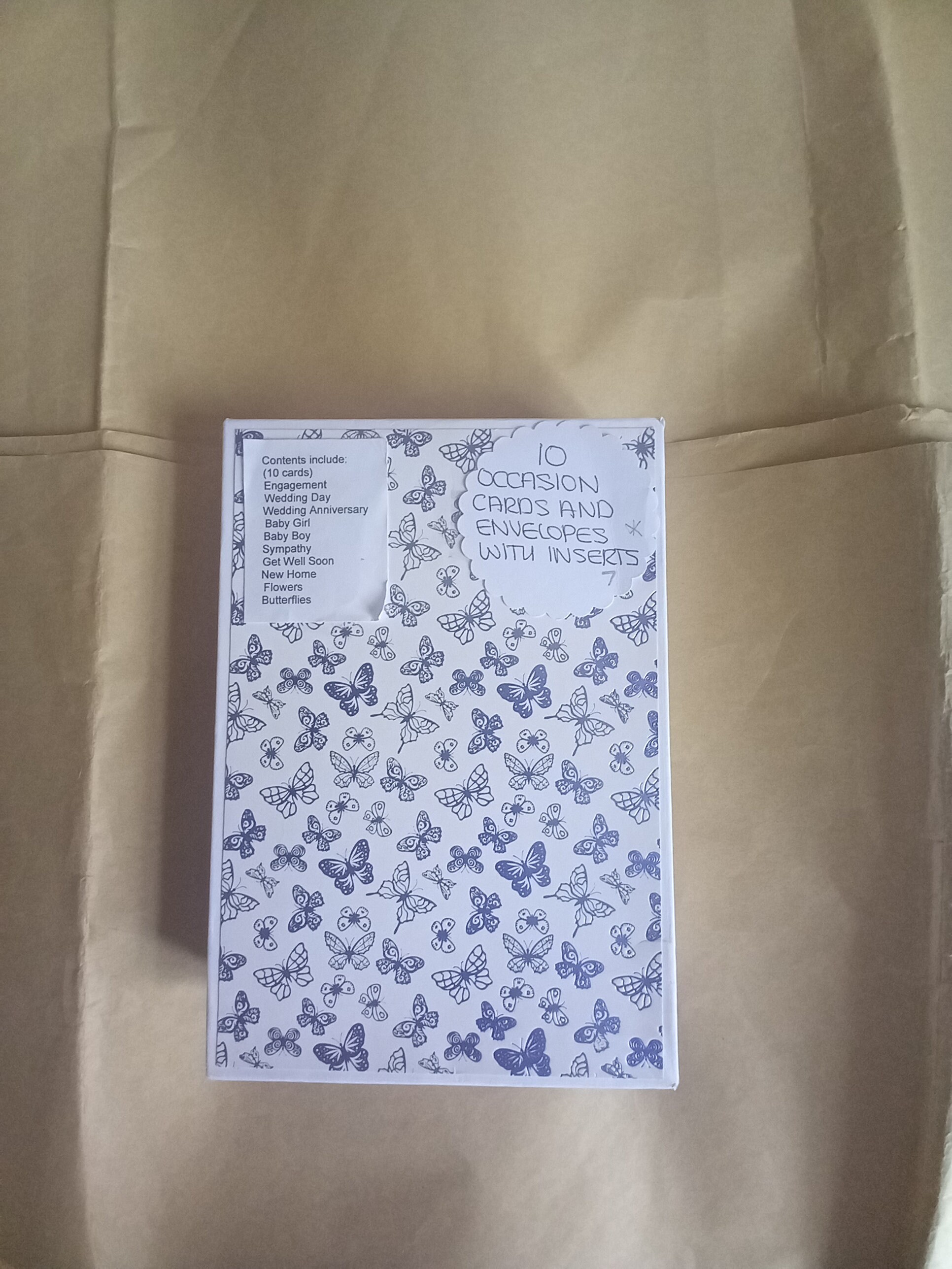 Box of 10 Handmade Occasion Cards and Envelopes - Etsy UK