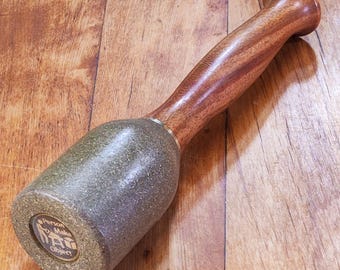Woodworking Woodcarving Mallet - Brass Urethane Head, Pau Rosa Wood Handle - PersonMadeMallet 041