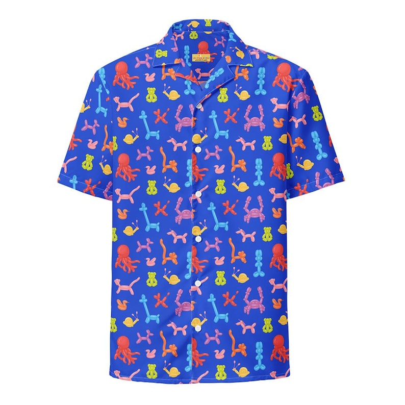 Balloon Animals Button up | Unisex Oversized Hawaiian Shirt | Clowncore ...