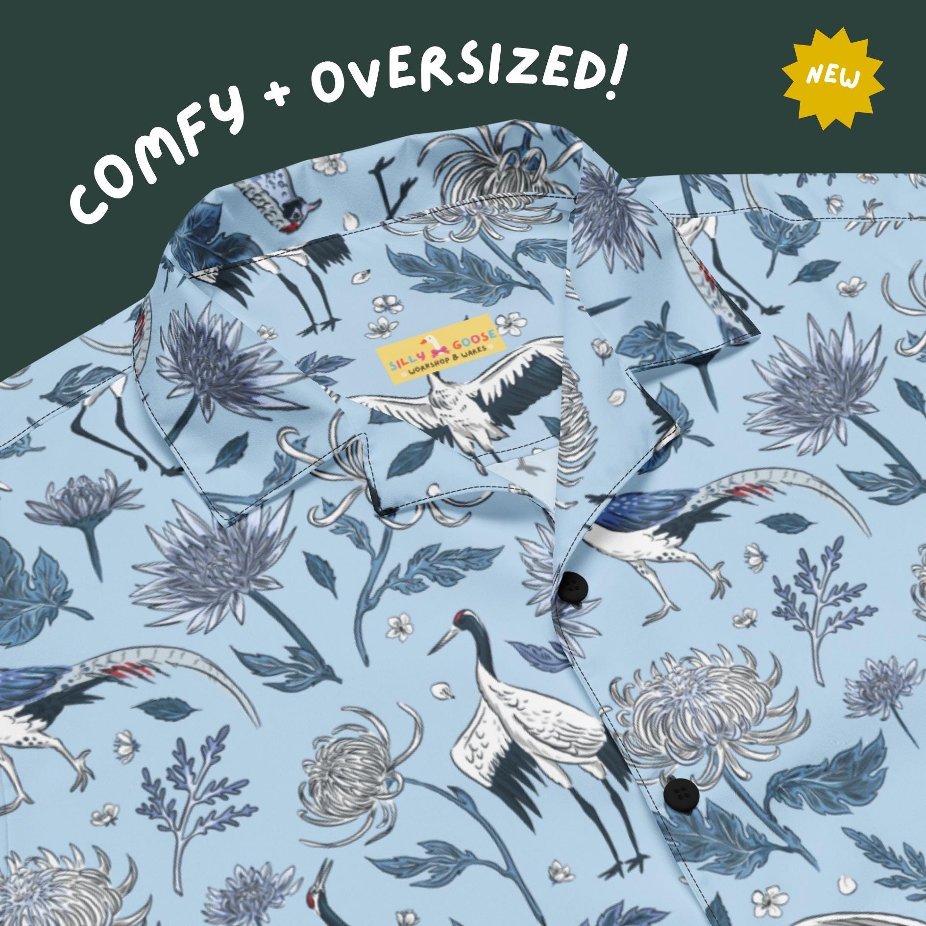 般若　One Verse CRANE PATTERNNELL L/S SHIRT 51VJSFZsY9L._UY1000_.jpg