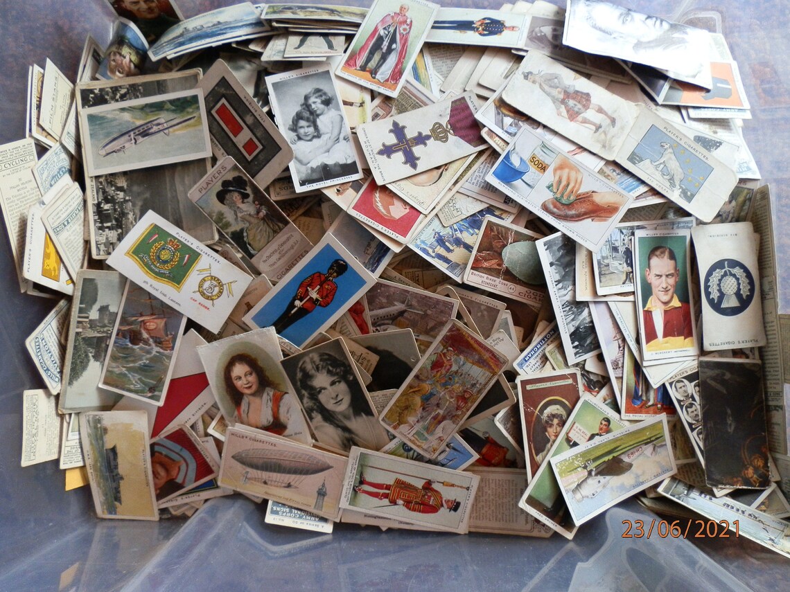 Super Bundle of 50 Vintage British Cigarette Cards From 1900 Etsy UK