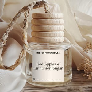 Red Apples & Cinnamon Sugar Diffuser Lufterfrischer Autoduft Kleiderschrank Raumduft Geschenk Einweihung Führerschein Gastgeschenk