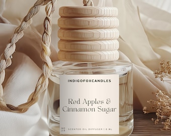 Red Apples & Cinnamon Sugar Diffuser Lufterfrischer Autoduft Kleiderschrank Raumduft Geschenk Einweihung Führerschein Gastgeschenk