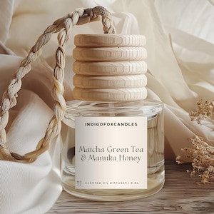 Matcha Green Tea & Manuka Honey Duftöl Diffuser Lufterfrischer Kleiderschrank Raumduft Geschenk Einweihung Führerschein Gastgeschenk