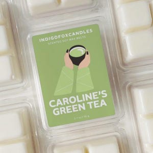 Stardew Valley Caroline&#39;s Green Tea Wachsmelts Sojawachs Duftwachs Vegan Snap Bar Teelicht Duftlampe Raumduft Wachswürfel Matcha Geschenk