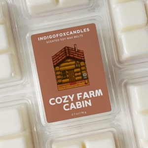 Stardew Valley Cozy Farm Cabin Wachsmelts Sojawachs Duftwachs Snap Bar Teelicht Duftlampe Wachswürfel Wax Cubes Gamer Geschenkidee Holz