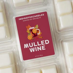 Glühwein Wachsmelts Sojawachs Duftwachs Vegan Snap Bar Teelicht Duftlampe Raumduft Wachswürfel Aromatherapie Wax Cubes Melts Geschenkidee