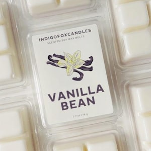 Vanilla Bean Wachsmelts Sojawachs Duftwachs Vegan Snap Bar Teelicht Duftlampe Raumduft Wachswürfel Aromatherapie Weihnachtsgeschenk Winter