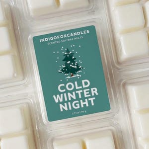 Cold Winter Night Wachsmelts Sojawachs Duftwachs Snap Bar Teelicht Duftlampe Raumduft Wachswürfel Schnee Winterluft Mint Coconut Vanilla