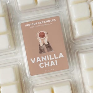 Chai Wachsmelts Sojawachs Duftwachs Vegan Snap Bar Teelicht Duftlampe Raumduft Wachswürfel Aromatherapie Spiced Vanilla Black Milk Tea Cubes