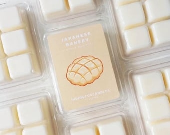 Japanese Bakery Waxmelts Duftwachs | Melon Bread Sojawachs Melts Teelicht Duftlampe Raumduft | Cute Kawaii Decor Scent | Vegan Handmade