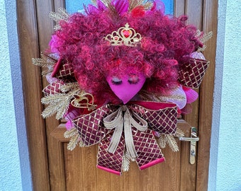 Valentine’s Day  door wreath, valentines gift, valentines display, gift for her