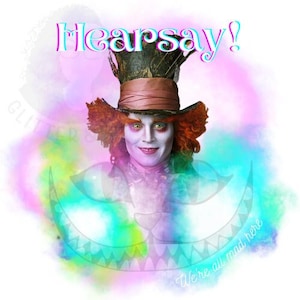 Johnny Depp - Hearsay - Sublimation 12x12in - Design PNG file ONLY