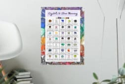 Crystal and Stone Chart - PDF File ONLY - Download and Print - Etsy