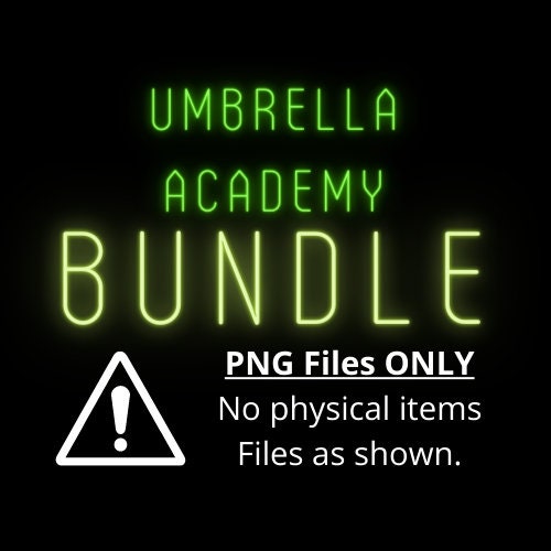 Umbrella BUNDLE - Apocalypse - PNG file ONLY - Download only