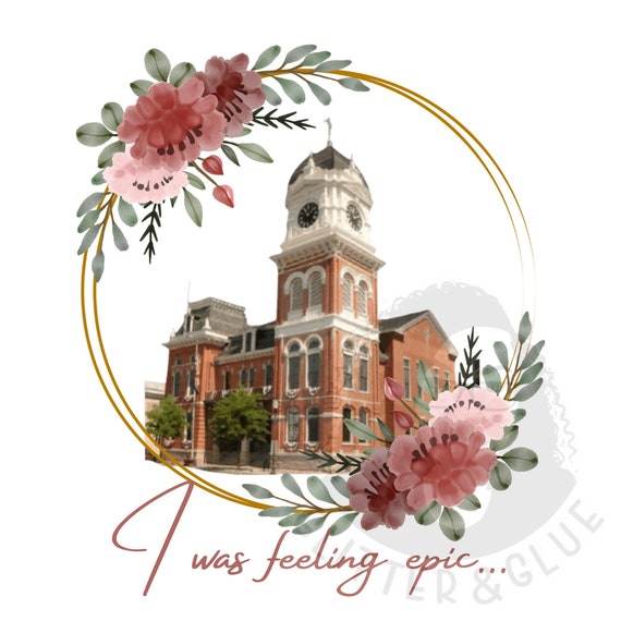 Clocktower I Was Feeling Epic Mystic Falls 12x12in Etsy UK