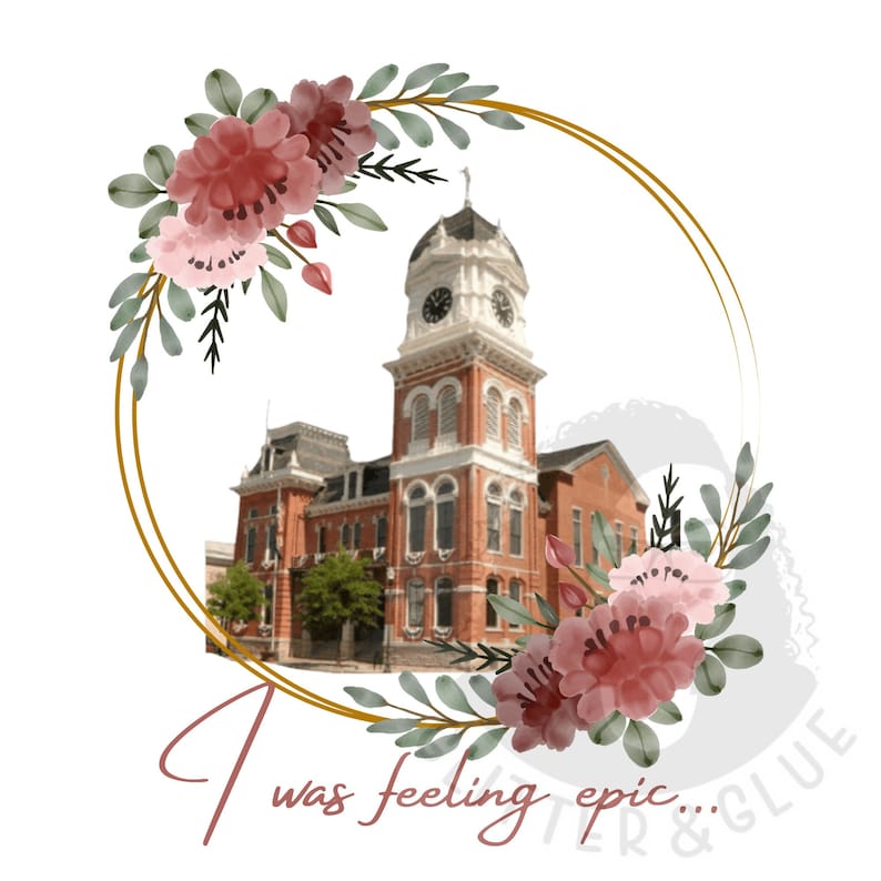 Clocktower I Was Feeling Epic Mystic Falls 12x12in Etsy