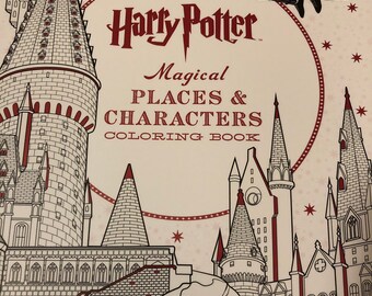 Harry Potter Coloring Book Etsy