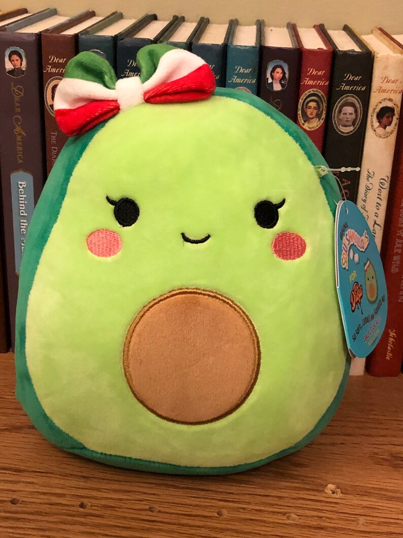 Squishmallows 7 inch Mireya the Avocado with bow Plush | Etsy