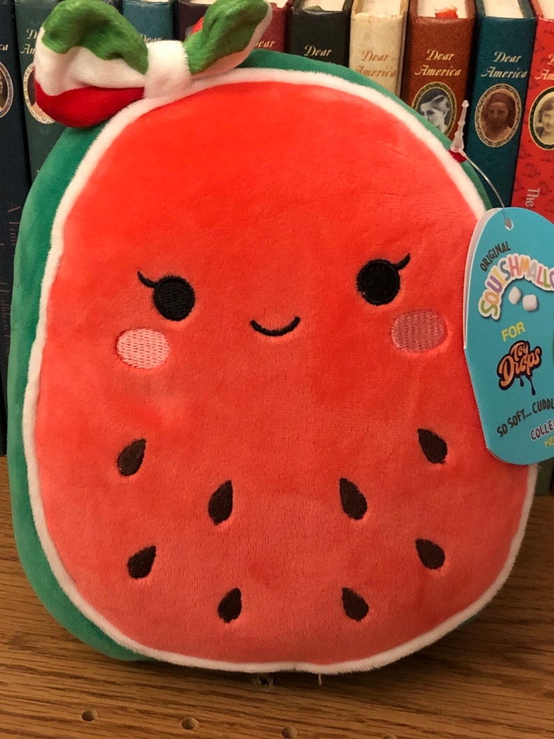 Squishmallows 7 inch Wanda the Watermelon with bow Plush | Etsy
