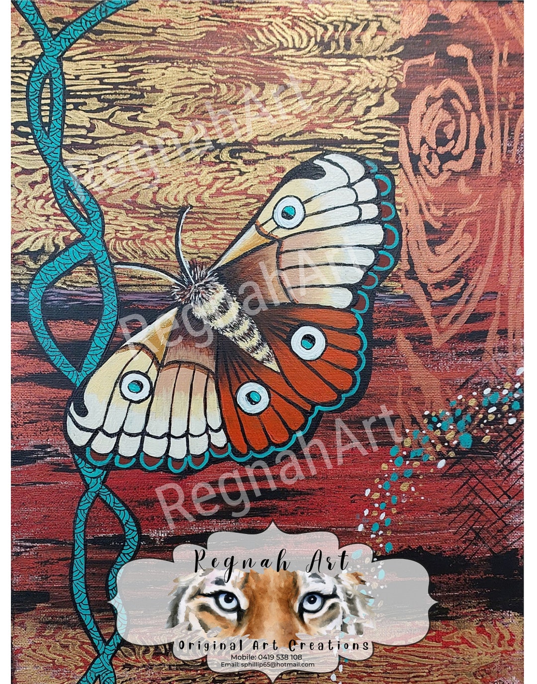 Moth Abstract Drawing Digital Original Art, Vintage Moth, Abstract Art, Instant Download ...
