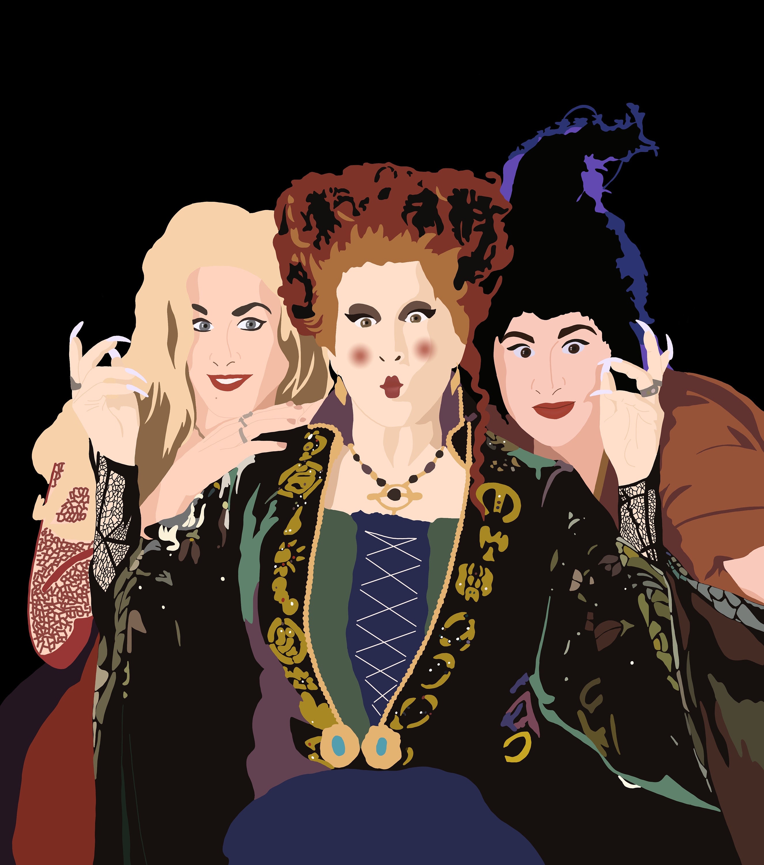 Printable Hocus Pocus Poster Halloween Art Art on Demand Etsy UK