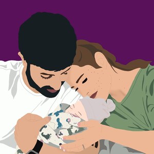 Custom portrait of couple, Custom couple illustration, personalized portrait, family illustration, wedding gift, wedding portrait