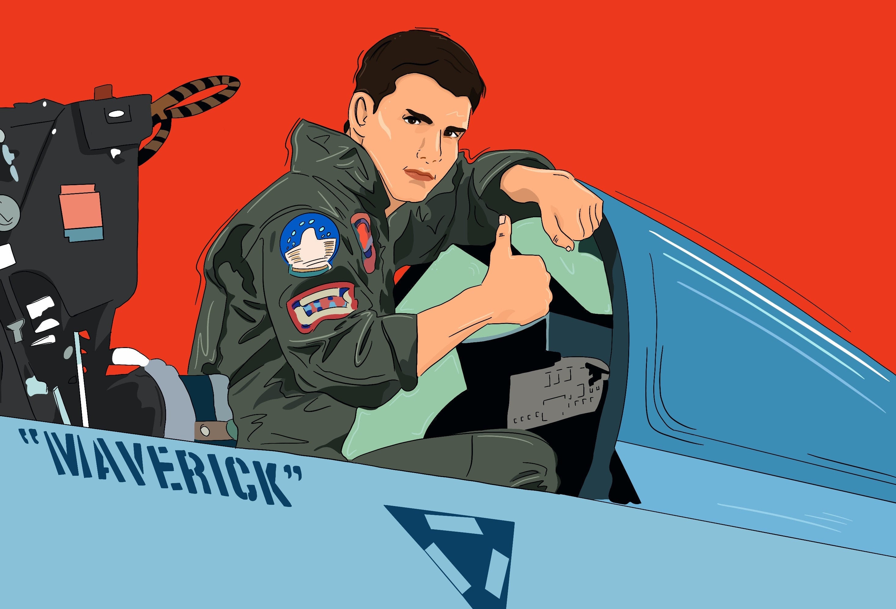 Printable Top Gun Poster Top Gun Art Art on Demand Top Gun Etsy