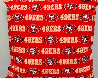 Cojín decorativo de 14 pulgadas de los San Francisco 49ers con reverso de tela Palaka