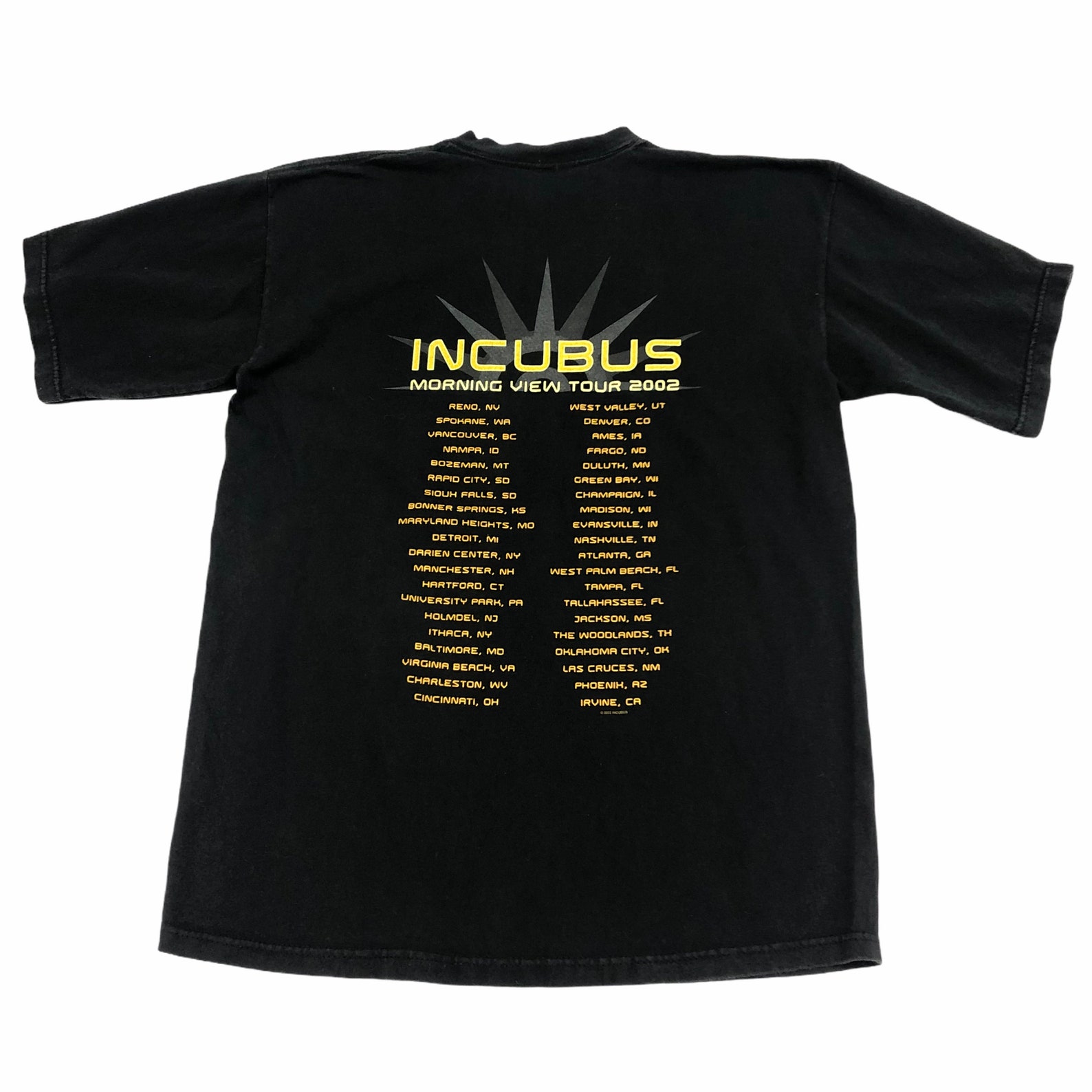 incubus 2002 tour shirt