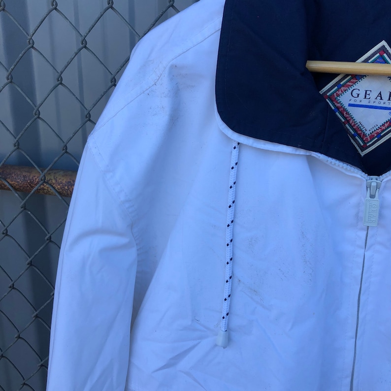 90/'s White SEC Football Jacket size Medium