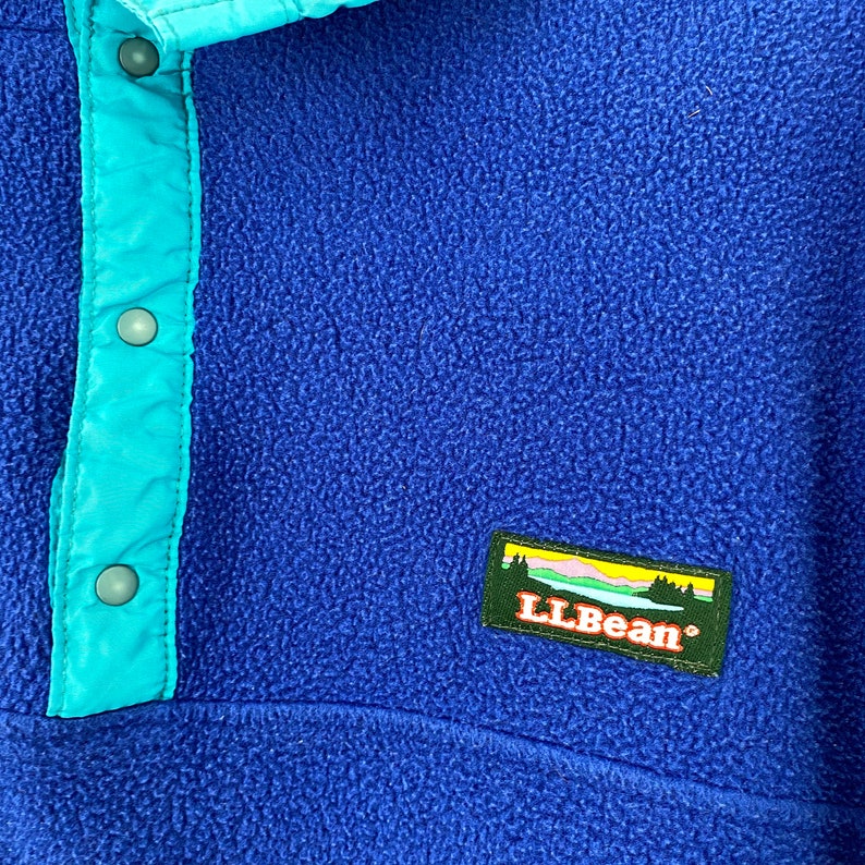 90/'s L.L Bean Fleece Snap T Pullover Size Women/'s Medium