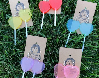 Heart Lollipop Earrings