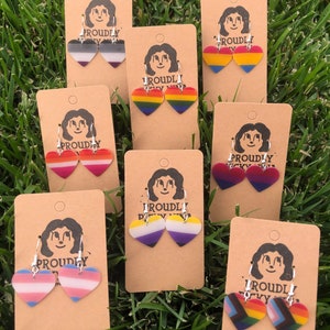 Pride Heart Earrings