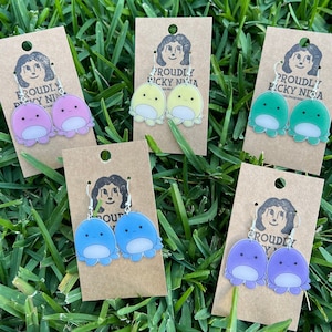 Octopus Squishmallow Earrings