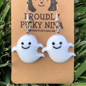 Cabochon Ghost Earrings