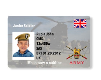 Personalised TIGER ZOO Keeper Children/'s ID Card With Breakaway Lanyard