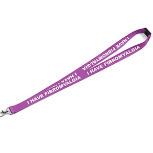 Fibromyalgie Lanyard Beste Kwaliteit 20mm, ID-kaarthouder, Safety Breakaway Clip