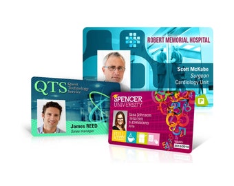 Cartões de identificação de plástico impressos personalizados, crachás de funcionários, cartões de visita de membros, tamanho de cartão de crédito e mesmo material
