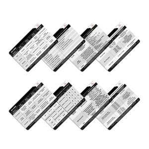 Verpleegkundige badge Respiratoire medische referentiekaarten, 4 stuks (levering hiërarchie van 02, bloedgassen, enz.) Geweldige cadeaus voor werk of school