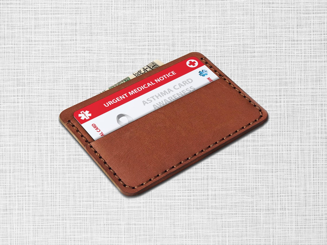 Asthma Awareness Emergency Wallet Card Asthma Medical Card Etsy UK