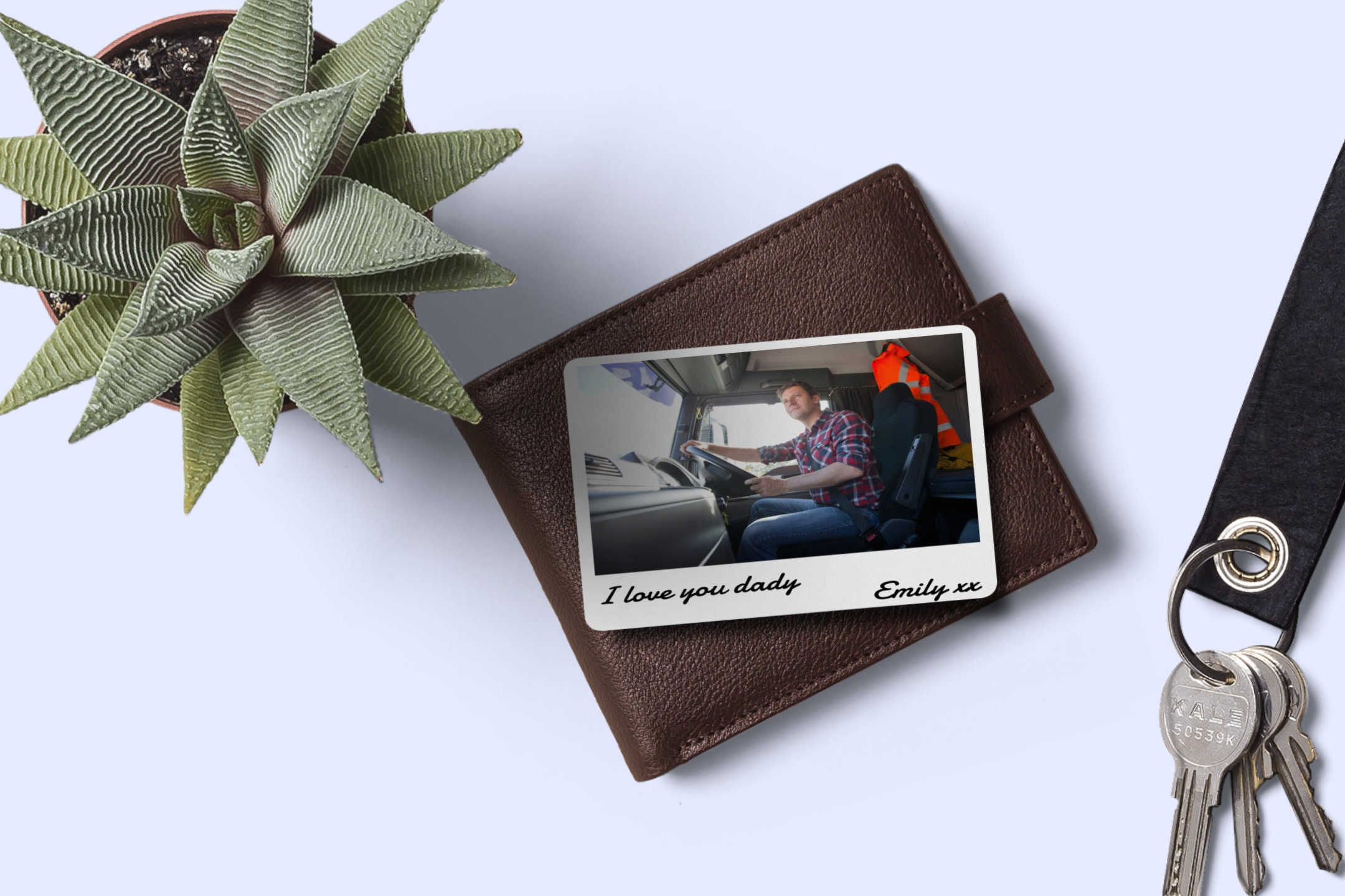 Custom Photo Wallet Insert Card Bank Card Size and Same Etsy UK