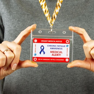 Tarjeta de emergencia para la enfermedad de Crohn - Tarjeta médica para la enfermedad de Crohn - Tarjeta de PVC para discapacidad oculta
