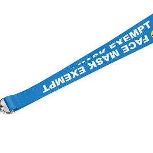 Gezichtsmasker vrijgesteld Lanyard beste kwaliteit 20mm, ID-kaarthouder, veiligheid breakaway clip