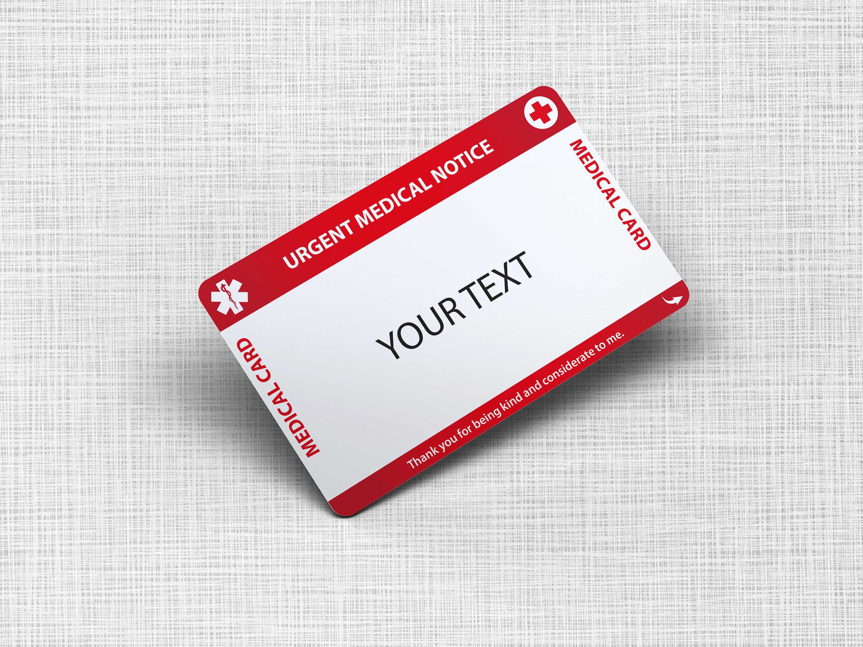 Very Necessary Medical Id Card