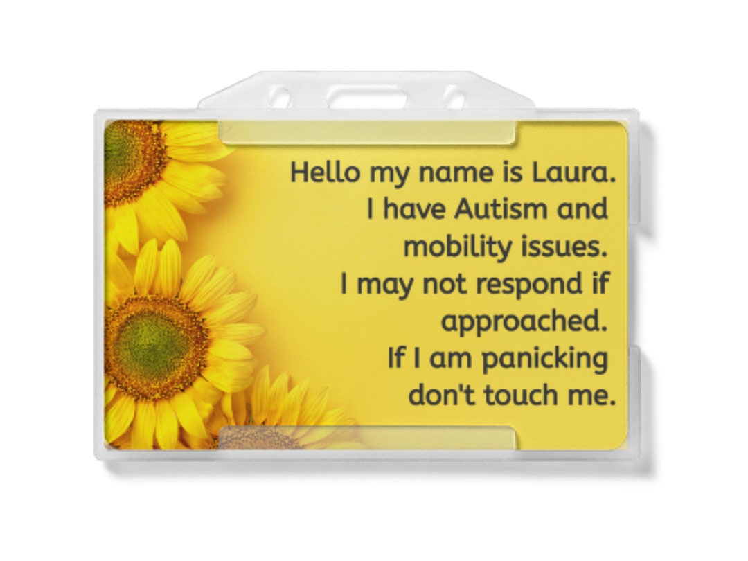 Hidden Disability Lanyard Disability Awareness Fibromyalgia Autism