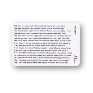 Pediatric Vital Signs & Developmental Milestones Horizontal Badge Card ...