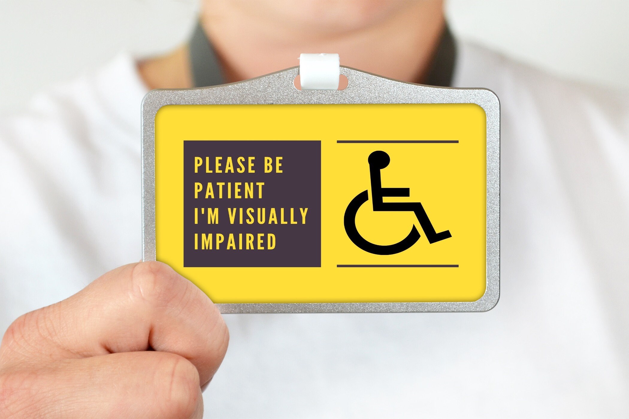 Hidden Disability Visually Impaired Visual Impairment Etsy